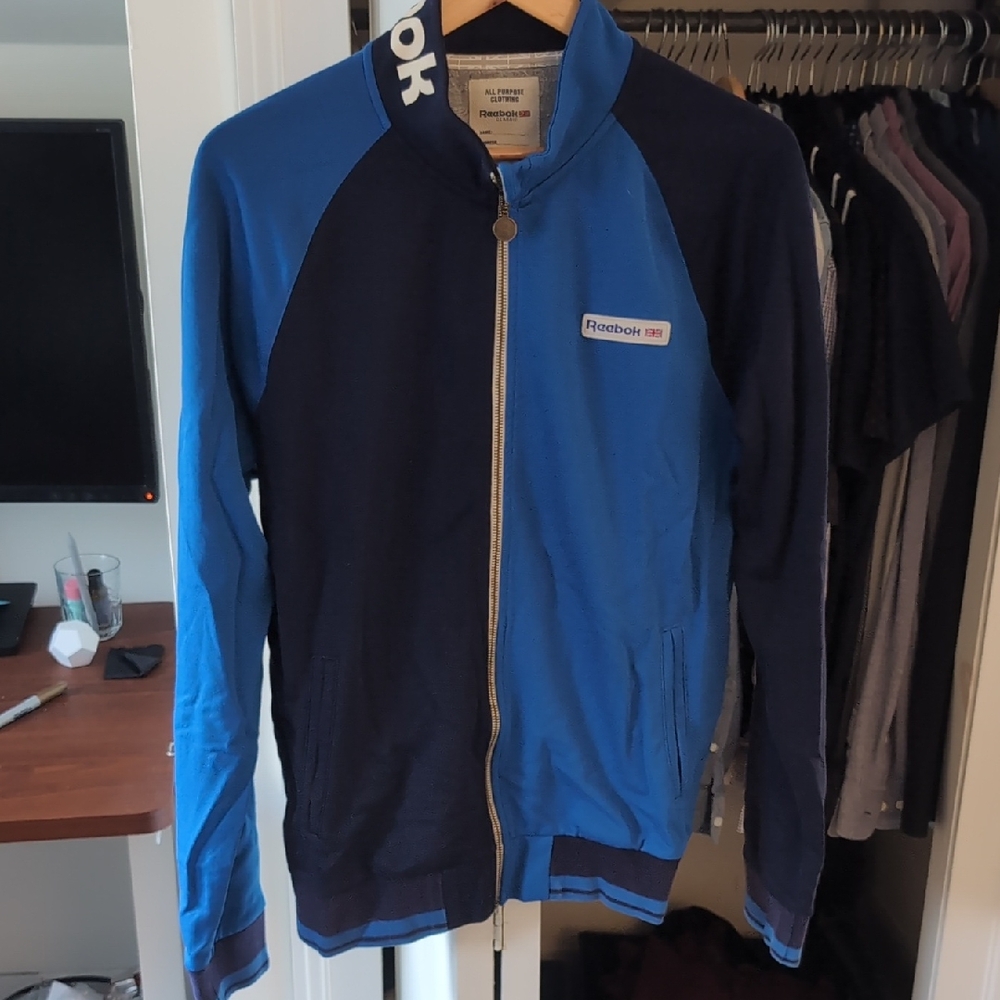 Reebok Two-Tone Blue Track Jacket